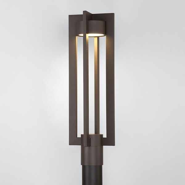 Chamber 20in LED Outdoor Post Light 3000K In Bronze